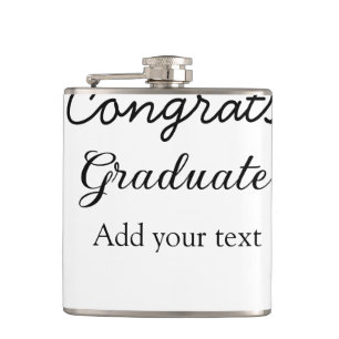 Simple minimal congratulations graduation add your flask