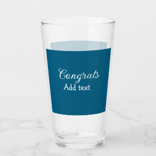Simple minimal congratulations graduation add your glass