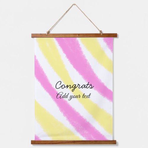 Simple minimal congratulations graduation add your hanging tapestry