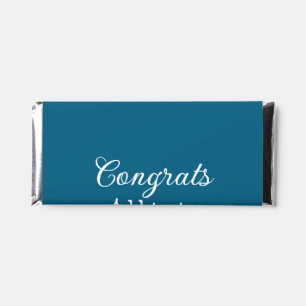 Simple minimal congratulations graduation add your hershey bar favors
