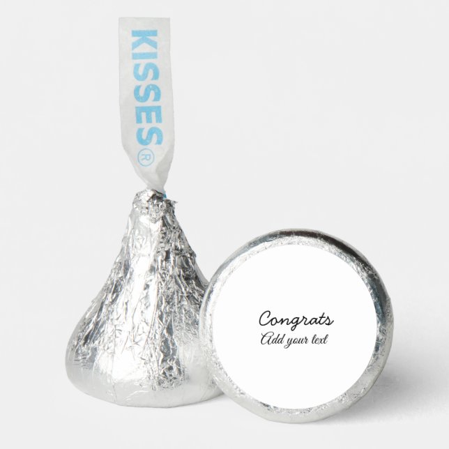 Simple minimal congratulations graduation add your hershey®'s kisses® (Front)