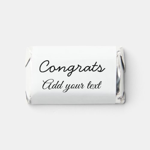 Simple minimal congratulations graduation add your hersheys miniatures