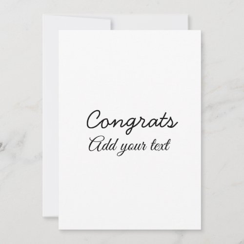 Simple minimal congratulations graduation add your invitation