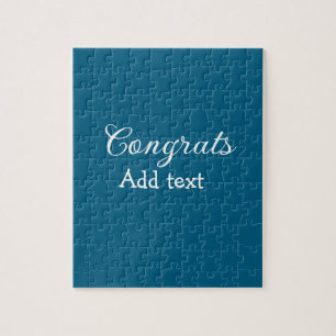 Simple minimal congratulations graduation add your jigsaw puzzle
