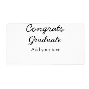 Simple minimal congratulations graduation add your label