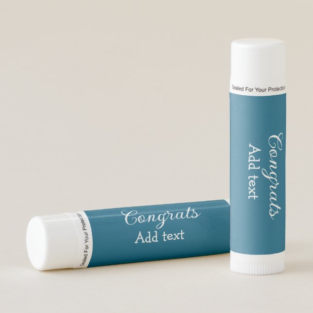 Simple minimal congratulations graduation add your lip balm (Front)