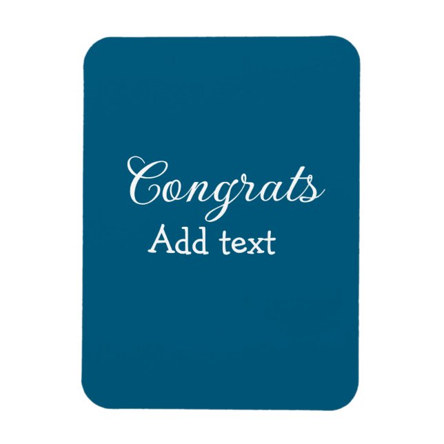 Simple minimal congratulations graduation add your magnet (Vertical)