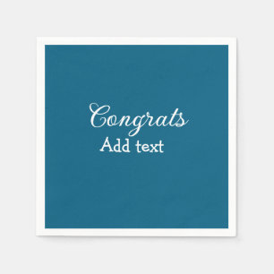Simple minimal congratulations graduation add your napkins