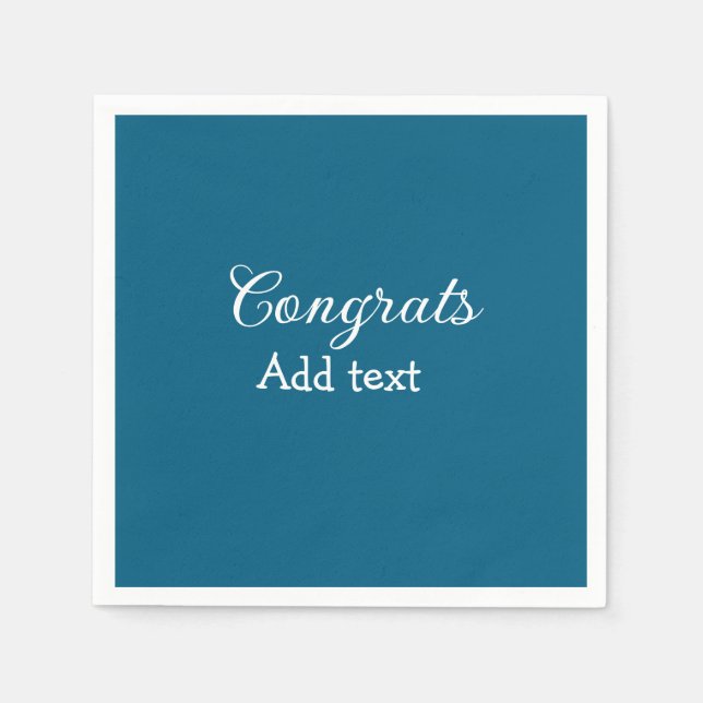 Simple minimal congratulations graduation add your napkins (Front)