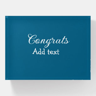 Simple minimal congratulations graduation add your paperweight