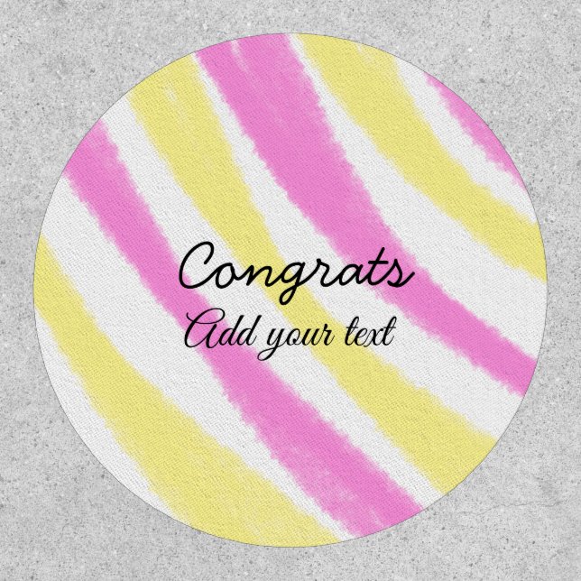 Simple minimal congratulations graduation add your patch (Front)