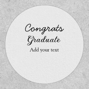 Simple minimal congratulations graduation add your patch