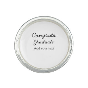 Simple minimal congratulations graduation add your ring