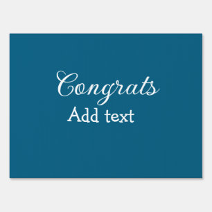 Simple minimal congratulations graduation add your sign