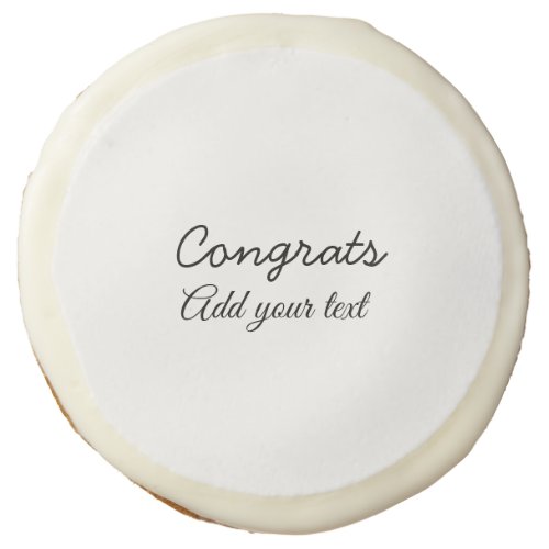Simple minimal congratulations graduation add your sugar cookie