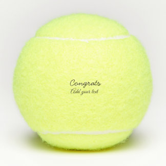 Simple minimal congratulations graduation add your tennis balls
