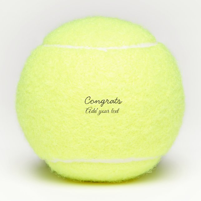 Simple minimal congratulations graduation add your tennis balls (Front)