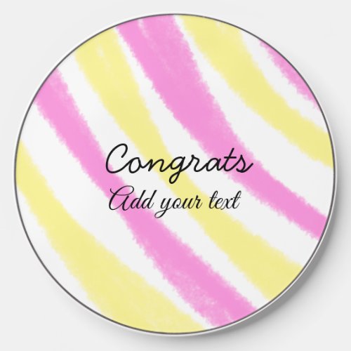 Simple minimal congratulations graduation add your wireless charger 