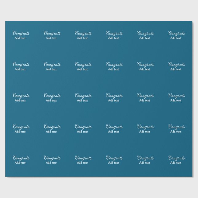 Simple minimal congratulations graduation add your wrapping paper (Flat)