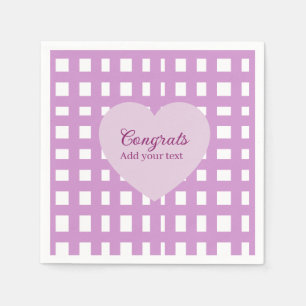 Simple minimal congratulations graduation purple s napkins