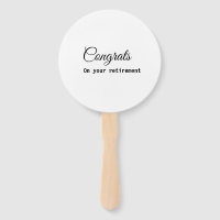 Simple minimal congratulations retirement add name