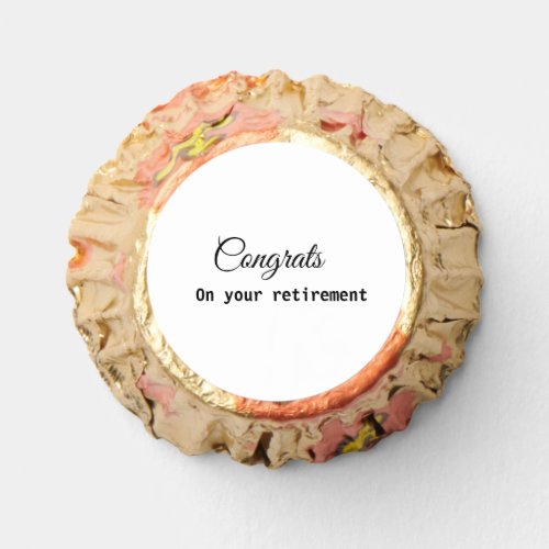 Simple minimal congratulations retirement add name reeses peanut butter cups