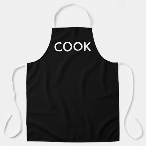 simple minimal cook black chefs full bistro apron