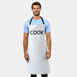 simple minimal cook white chefs full bistro apron