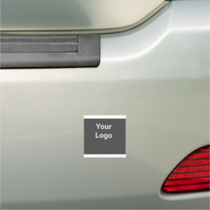 simple minimal custom add your logo address websit car magnet