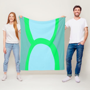 simple minimal custom add your logo address websit fleece blanket