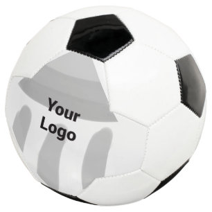 simple minimal custom add your logo address websit soccer ball