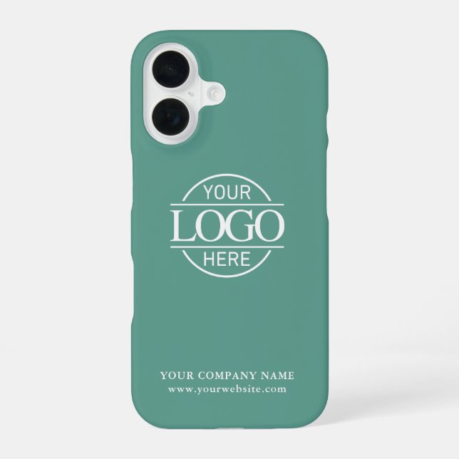 Simple Minimal Custom Business Company Logo iPhone Case (Back)