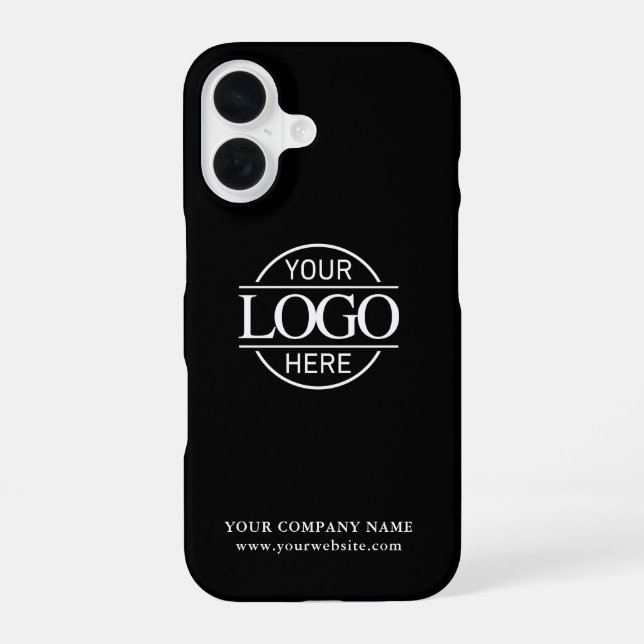 Simple Minimal Custom Business Company Logo iPhone Case (Back)