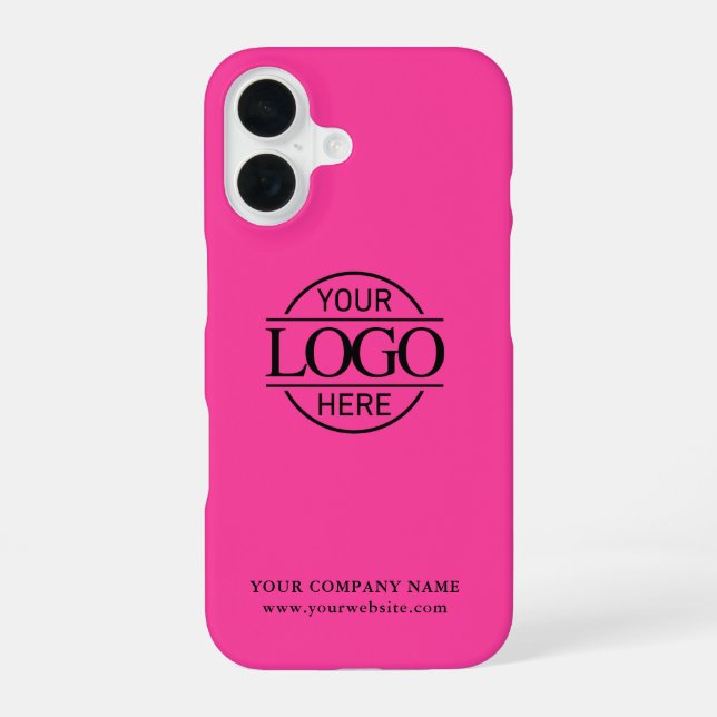 Simple Minimal Custom Business Company Logo iPhone Case (Back)