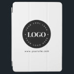 Simple Minimal Custom Logo & Text Business Company iPad Air Cover<br><div class="desc">Promote your business with this cool iPad cover,  featuring custom logo & text! Easily add your own logo by clicking on the "personalize" option.</div>