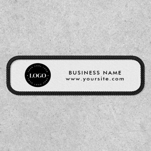 Simple Minimal Custom Logo  Text Business Company Patch