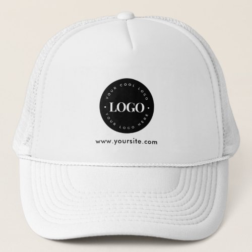 Simple Minimal Custom Logo  Text Business Staff Trucker Hat