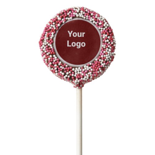 simple minimal custom watercolor add logo website  chocolate covered oreo pop