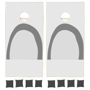 simple minimal custom watercolor add logo website cornhole set