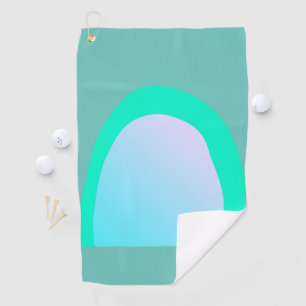 simple minimal custom watercolor add logo website golf towel