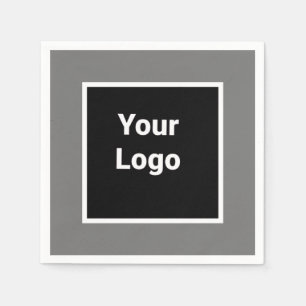 simple minimal custom watercolor add logo website  napkins