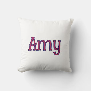 simple minimal customized name monogram classic throw pillow