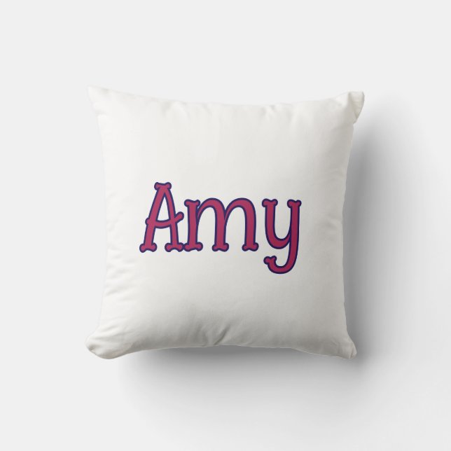 simple minimal customized name monogram classic    throw pillow (Front)