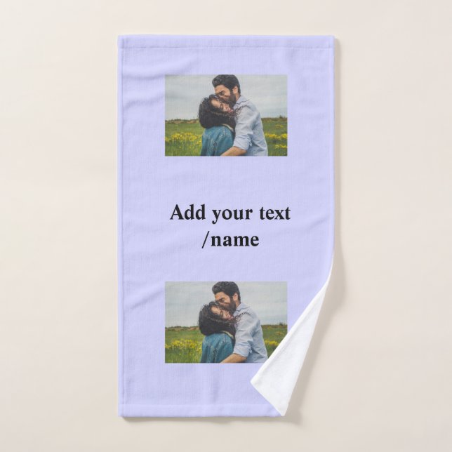 simple minimal customized name monogram couple     hand towel  (Hand Towel)