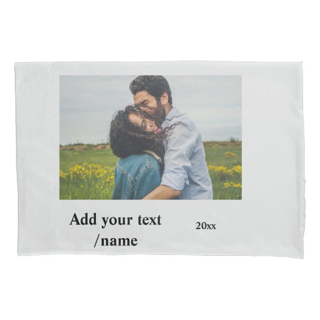 simple minimal customized name monogram couple   t pillow case (Front)