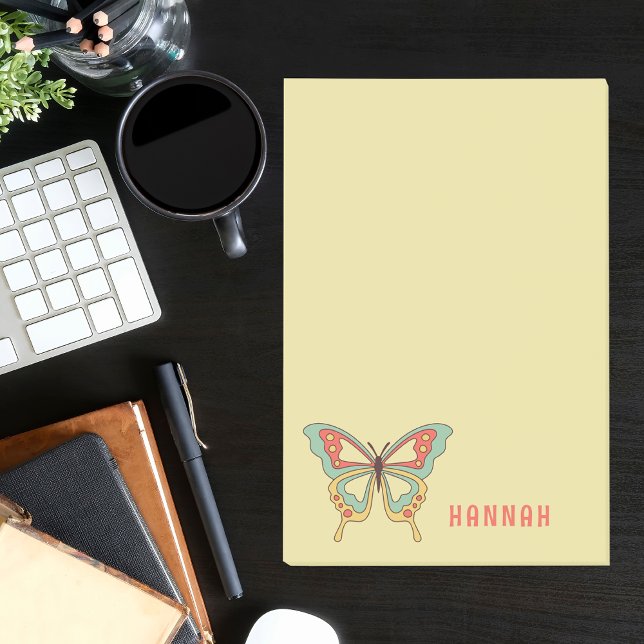 Simple Minimal Cute Trendy Butterfly Post-it Notes (Creator Uploaded)