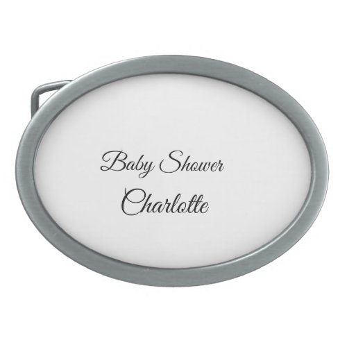 SIMPLE MINIMALCUTIE ADD NAME BABY baby shower Thr Belt Buckle