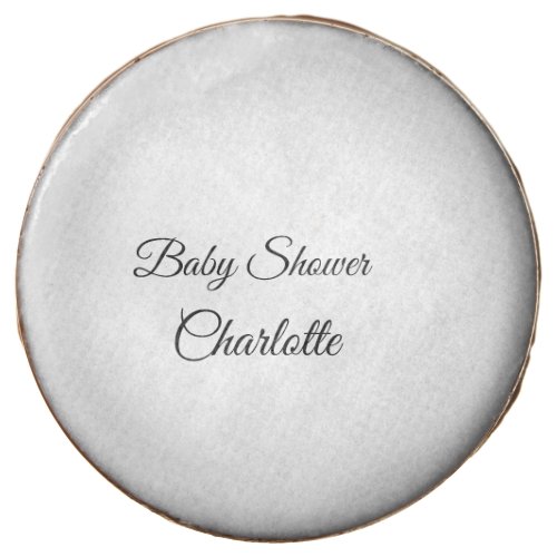 SIMPLE MINIMALCUTIE ADD NAME BABY baby shower Thr Chocolate Covered Oreo
