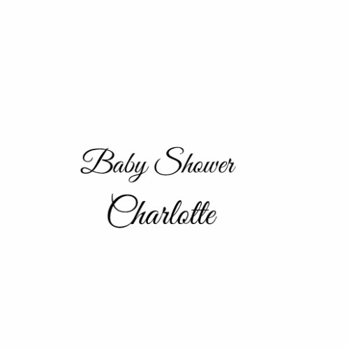 SIMPLE MINIMALCUTIE ADD NAME BABY baby shower Thr Cutout