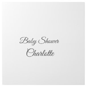 SIMPLE MINIMAL.CUTIE ADD NAME BABY baby shower Thr Gallery Wrap